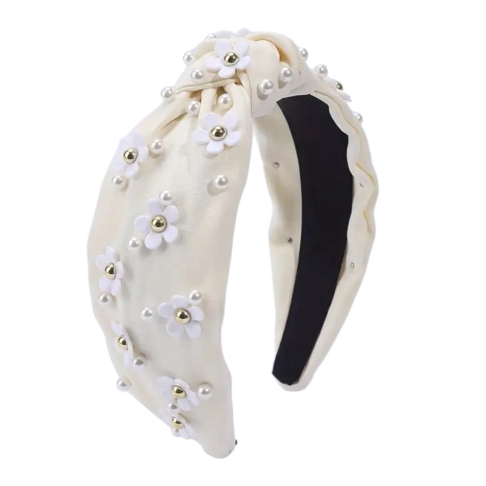 Cream Floral Headband